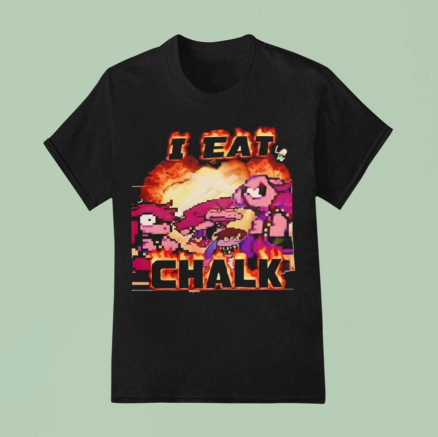 I Eat Chalk Pixel T Shirt