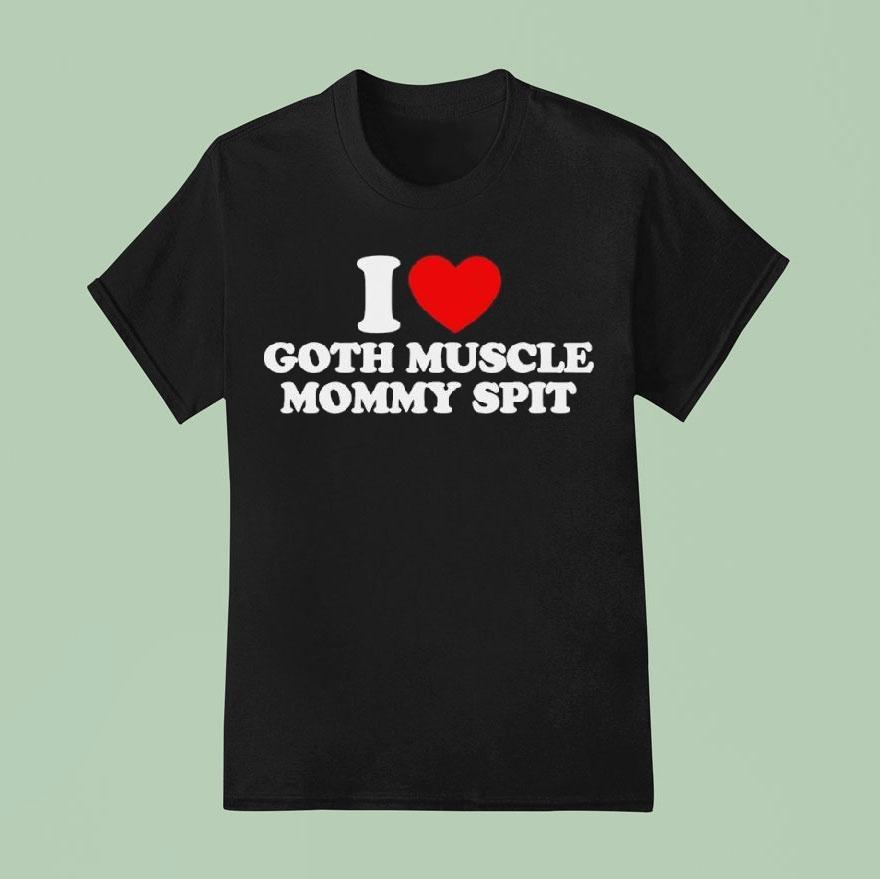 I Heart Goth Muscle Mommy Spi T Shirt