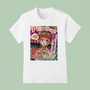 I Love Pizza Bitcoin Pizza Day Anime Laszlo Hanyecz Shity T Shirt