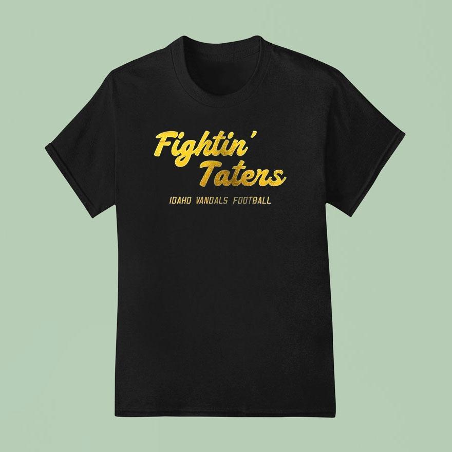 Idaho Vandals Fightin Taters Logo Tex T Shirt