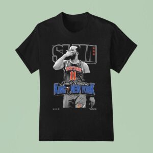 Jalen Brunson King Of New York New York Knicks Slam Cover T Shirt