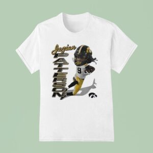 Jaziun Patterson Iowa Hawkeyes Football Caricature Logo T Shirt