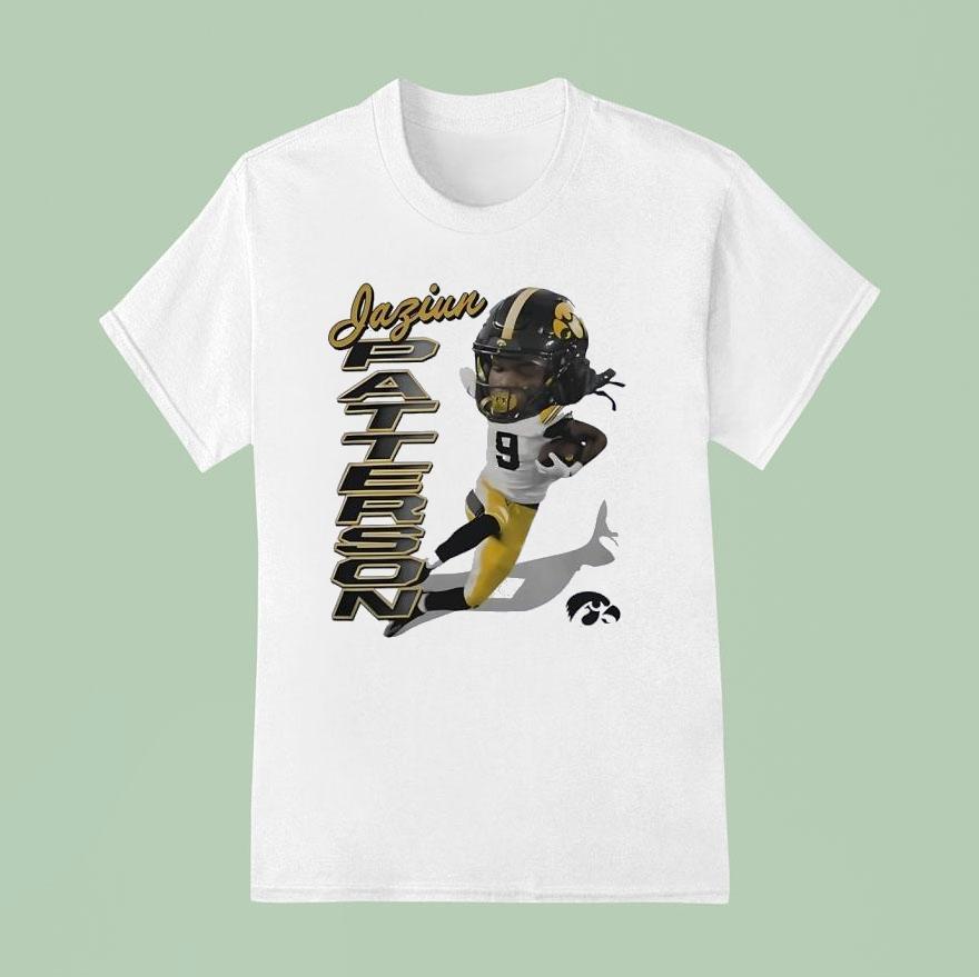 Jaziun Patterson Iowa Hawkeyes Football Caricature Logo T Shirt