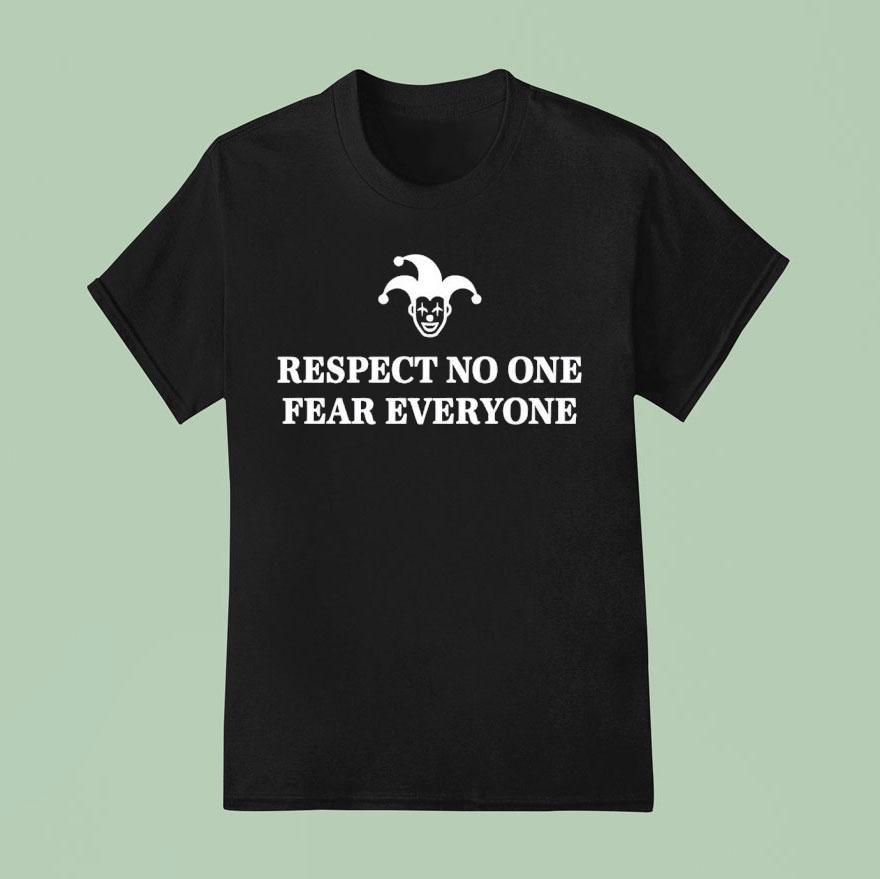 Joker Icon Respect No One Fear Everyone T Shirt