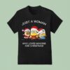 Just A Woman Who Loves Minions And Christmas Merry Christmas T Shirt