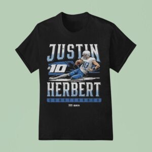 Justin Herbert Los Angeles C Slide T Shirt