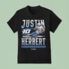 Justin Herbert Quarterback Los Angeles C Slide T Shirt