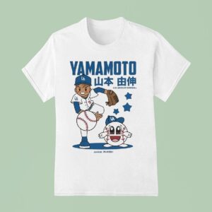 La Dodgers Yoshinobu Yamamoto Superstar Cartoon T Shirt