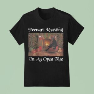 Larry Peenars Roasting On An Open Fire Black Ca T Shirt