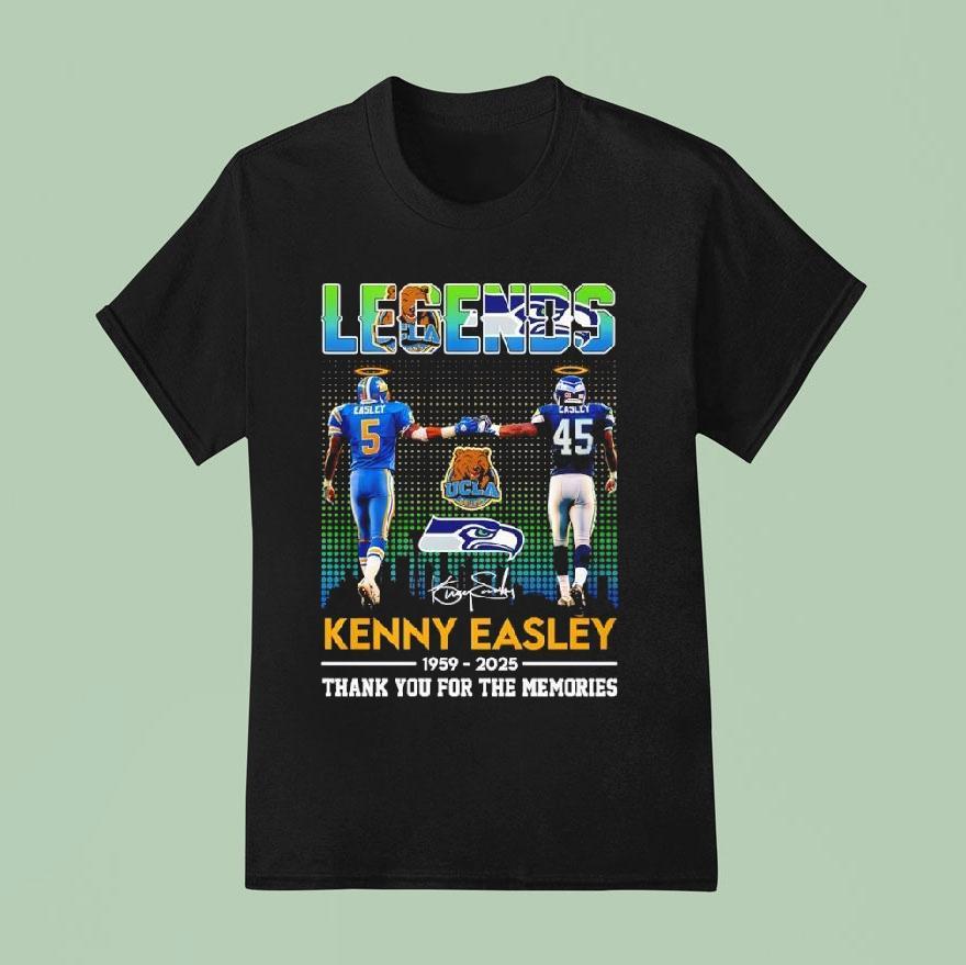 Legends Kenny Easley Thank You For The Memories Signature T Shirt