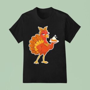 Leopard Print Turkey Thanksgiving Pumpkin T Shirt