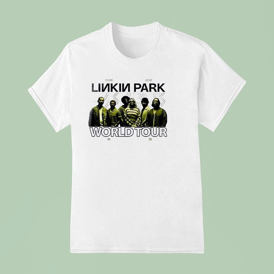 Linkin Park From Zero World Tour Mexico City Logo T Shirt