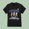 Los Angeles Dodgers World Series Champions Appeal Play Caricature T Shirt