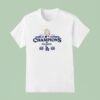 Los Angeles Dodgers World Series Champions Back Back Team Graphic Signature Sided T Shirt