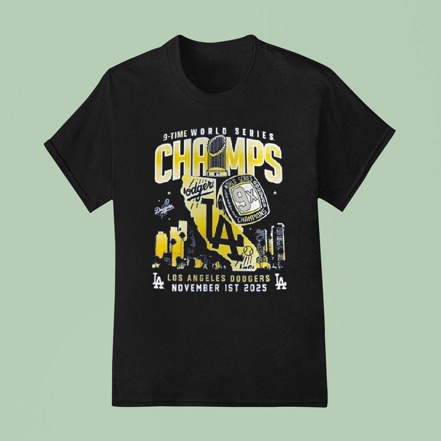 Los Angeles Dodgers Ws Champions X T Shirt