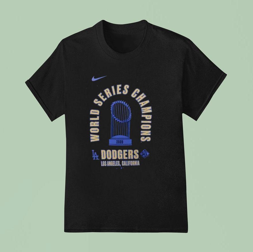 Los Angeles Dodgers Nike World Series Champions California T Shirt