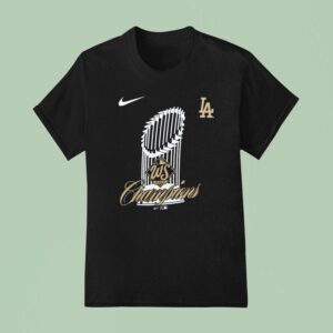 Los Angeles Dodgers Nike World Series Champions Trophy T Shirt