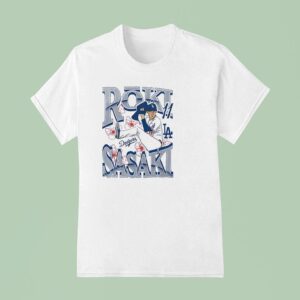 Los Angeles Dodgers Roki Sasaki New Era Player Art Sided T Shirt
