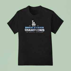 Los Angeles Dodgers Sl World Series Champions Signatures Sided T Shirt