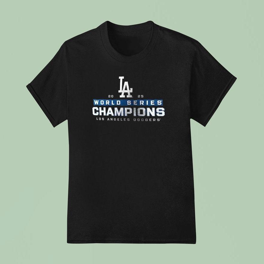 Los Angeles Dodgers Sl World Series Champions Signatures Sided T Shirt