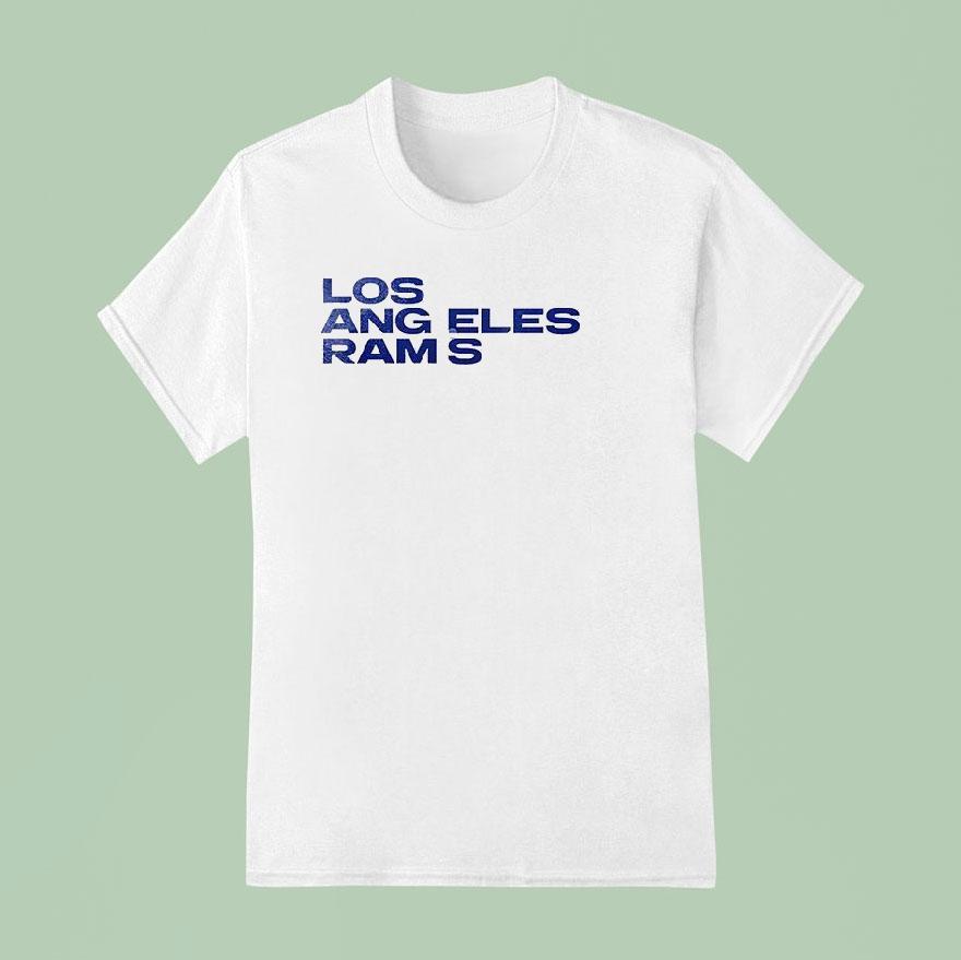 Los Angeles Rams Logo Map T Shirt