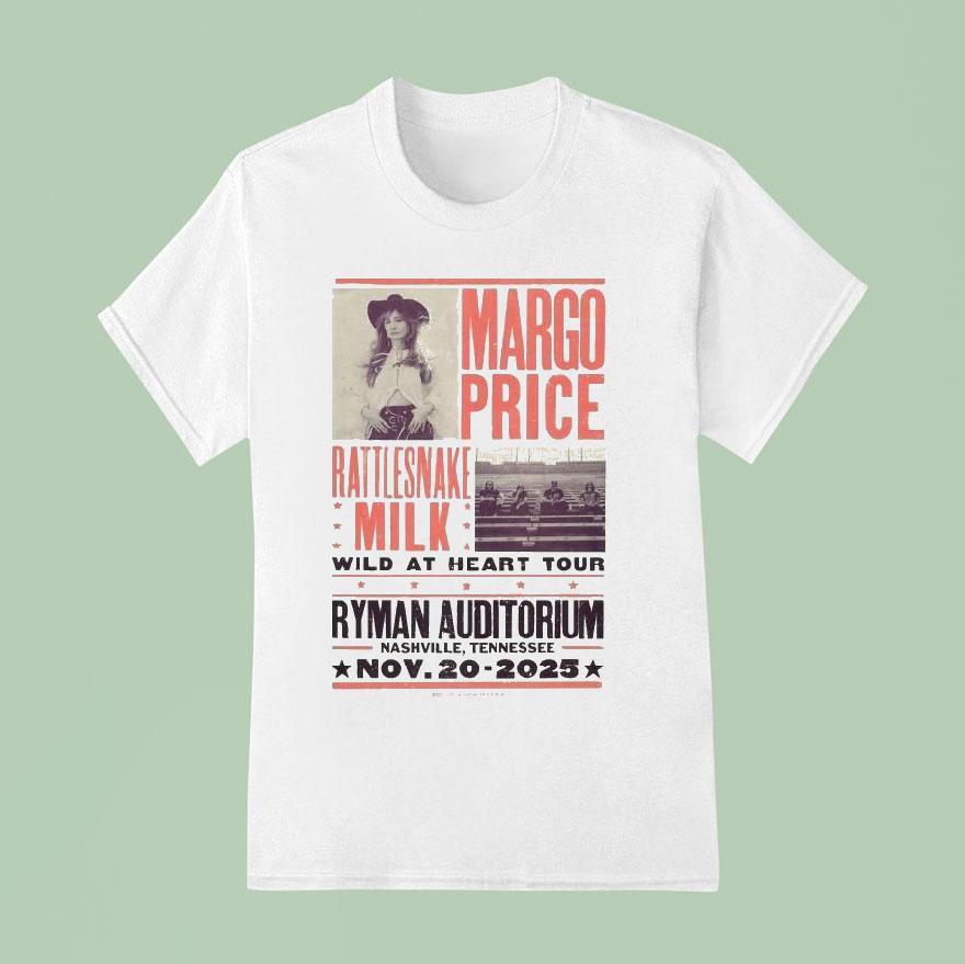 Margo Price Wild At Heart Tour Nov Nashville Tn Concer T Shirt