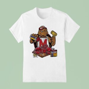 Maryland Terrapins Old Bay Crab Picking Testudo T Shirt