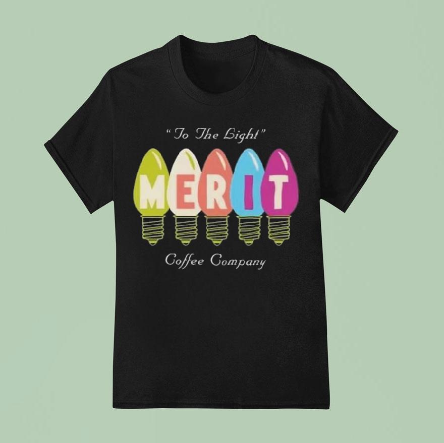 Merit Coffee Co Vintage Lightbulb T Shirt