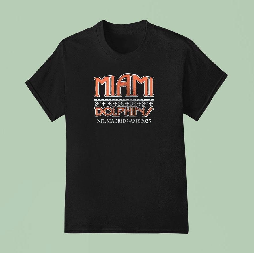 Miami Dolphins Nfl Madrid Game The Madridista Logo T Shirt
