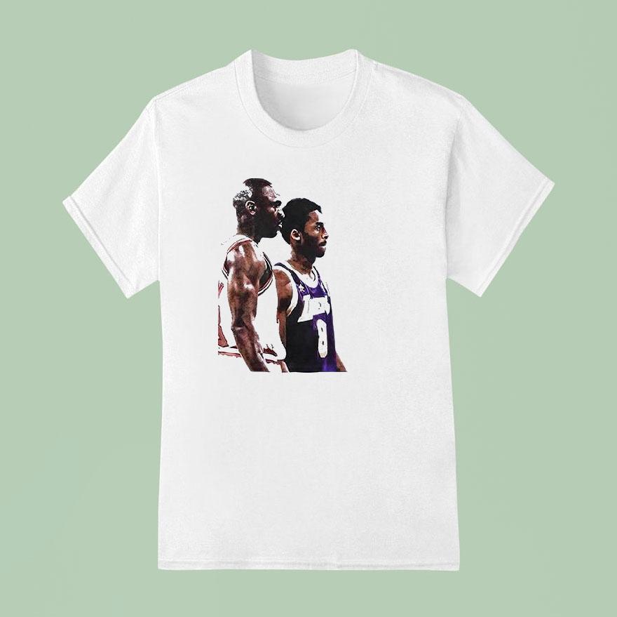 Michael Jordan And Kobe Bryant Feb St Great Western Forum Vintage T Shirt
