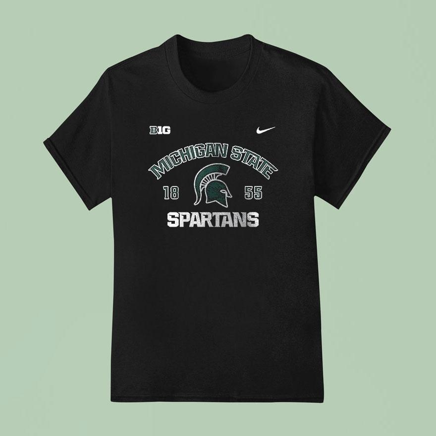 Michigan State Spartans Helmet Logo Est T Shirt