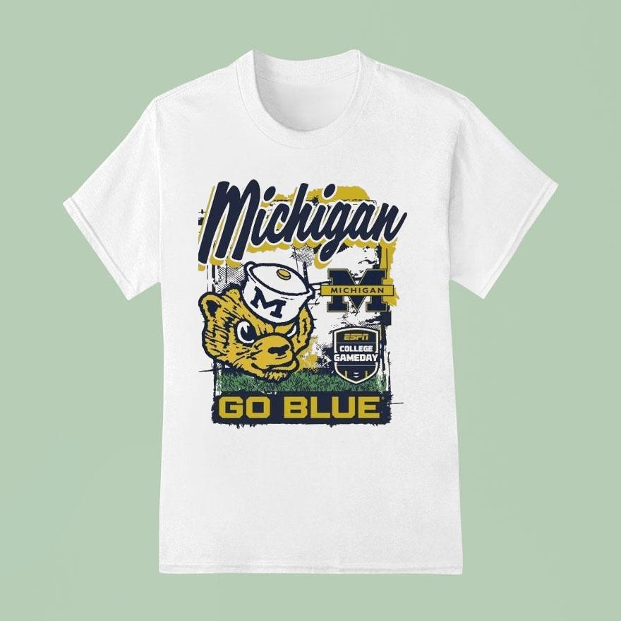 Michigan Wolverines College Gameday Mascot Go Blue T Shirt