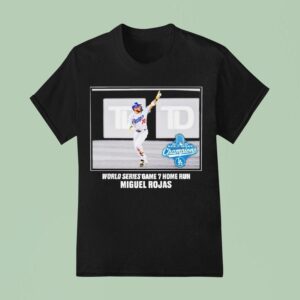 Miguel Rojas Los Angeles Dodgers World Series Champions Game Home Run Momen T Shirt