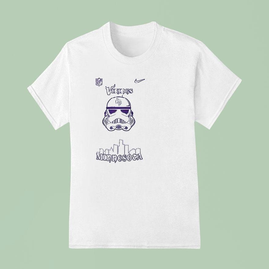 Minnesota Vikings X Storm Trooper Logo T Shirt