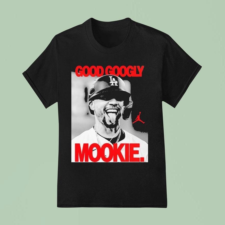 Mookie Betts Good Googly Celebrate Los Angeles Dodgers Mlb World Series Champions T Shirt