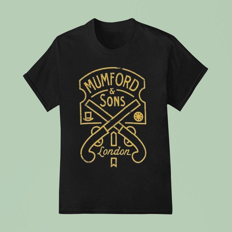 Mumford And Sons London Pistol Label T Shirt