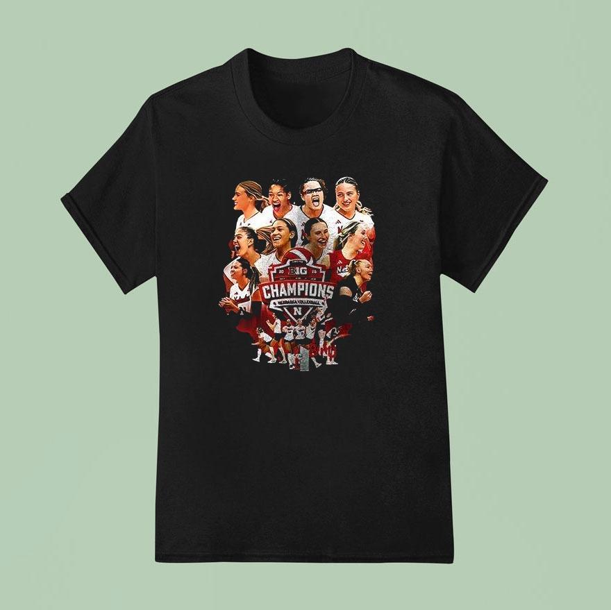 Nebraska Cornhuskers Big Champions Team Graphic T Shirt