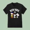 New York Yankees X Charlie Brown Snoopy And Woodstock T Shirt