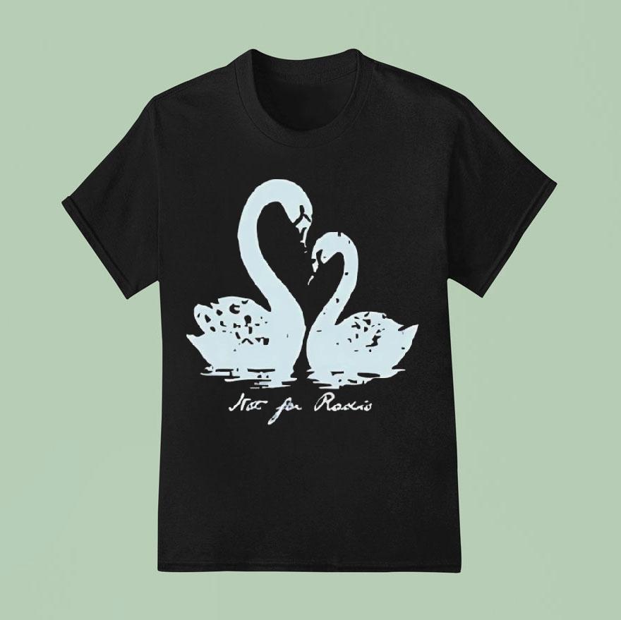 Not For Radio Pair Of Swans Lovers T Shirt