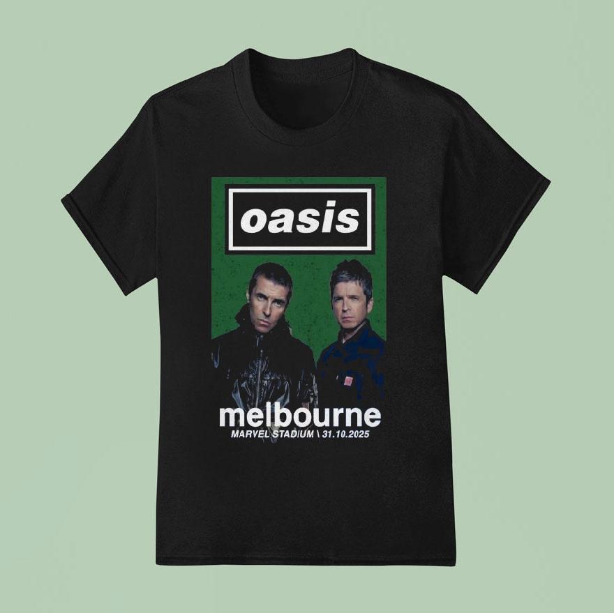 Oasis Oct Marvel Stadium Melbourne S T Shirt