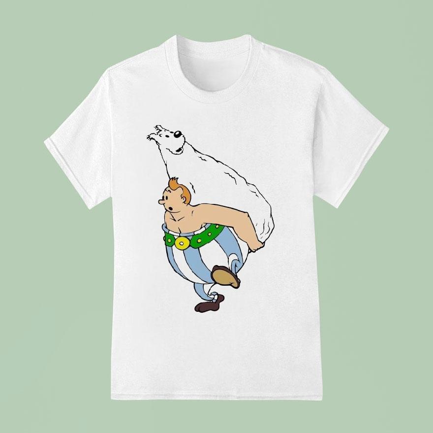 Obelix X Tintin Obeltin T Shirt