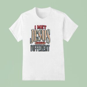Ohio State Buckeyes I Met Jesus And Now I M Different Logo T Shirt