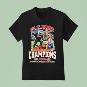 Ole Miss Rebels Stomp Mississippi State Bulldogs Egg Bowl Champions Davis Wade Stadium Winner Mascot Trophy T Shirt