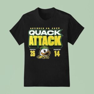 Oregon Ducks Vs Washington Huskies Quack Attack Score T Shirt