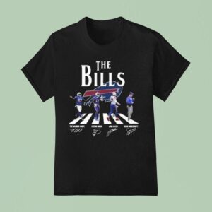 Original The Buffalo Bills Thank You For The Memories Abbey Road Signatures T Shirt
