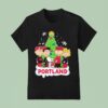Peanuts Comic Christmas Tree In Portland Trail Blazers Graphic T Shirt