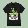 Peanuts Comic Christmas Tree In San Antonio Spurs Graphic T Shirt
