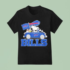 Peanuts X Buffalo Bills Welcome To The Pound Driving Car T Shirt