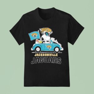Peanuts X Jacksonville Jaguars Welcome To The Pound Driving Car T Shirt