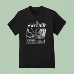 Pittsburgh Slers Vs Indianapolis Colts Afc Conference Matchup Art Funny T Shirt